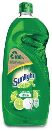Sunlight Dishwashing Liquid Extra Lime 12 Bottle x 800ml